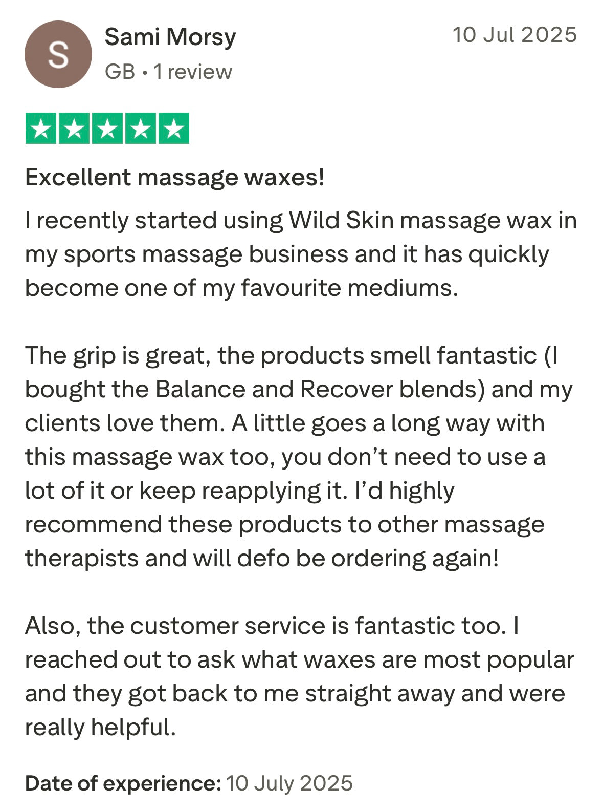 Balance Massage Wax 250ml - Wild Skin