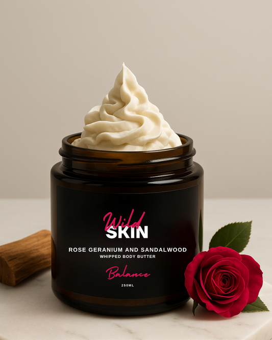 Rose Geranium and Sandalwood Whipped Body Butter