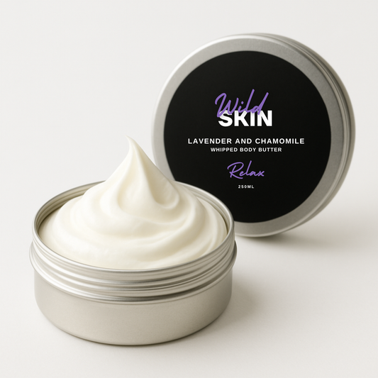 Lavender and Chamomile Whipped Body Butter - Wild Skin